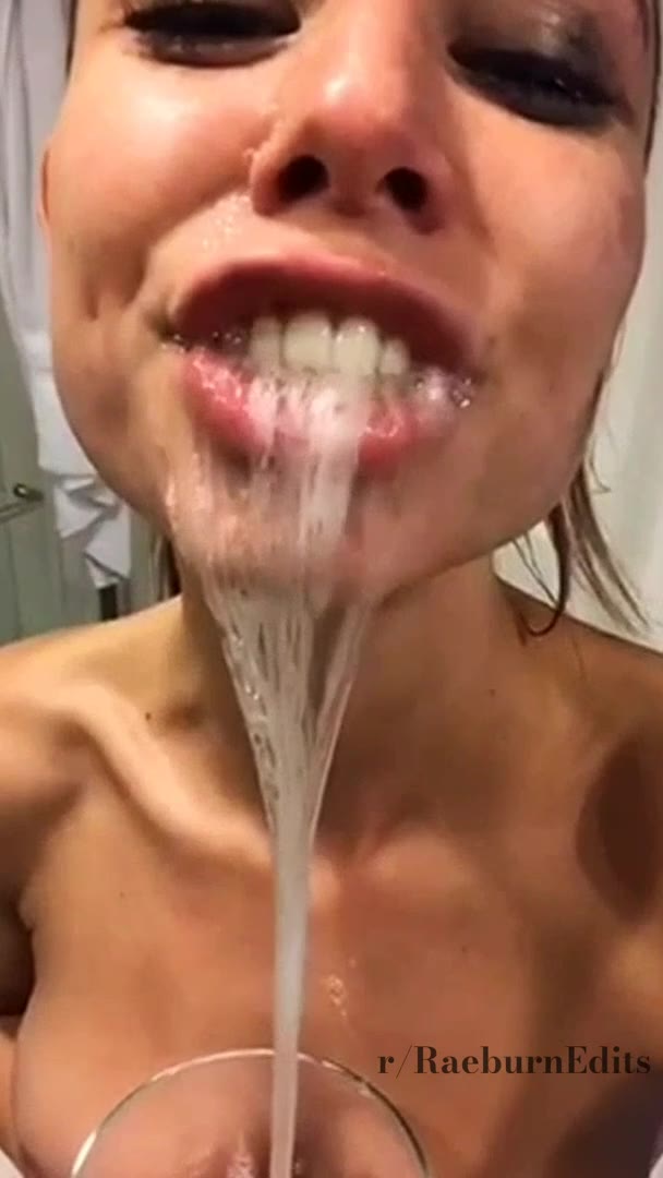 Thot Aidra Fox spit and drool in slow-mo and reverse 1